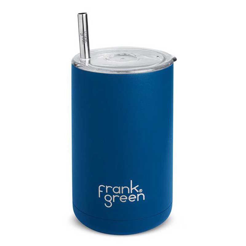 frank green Iced Coffee Cup with Straw Deep Ocean image number 0
